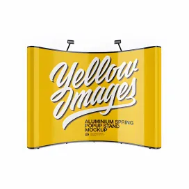 Glossy Aluminium Spring Pop Up Stand